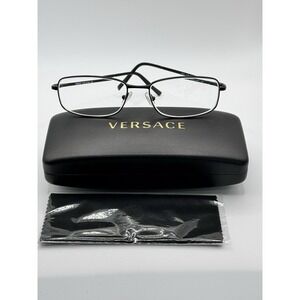 Versace Eyeglasses Frame‎ Italy MOD. 1039 1001 56-17-140 Silver Full Rim Read